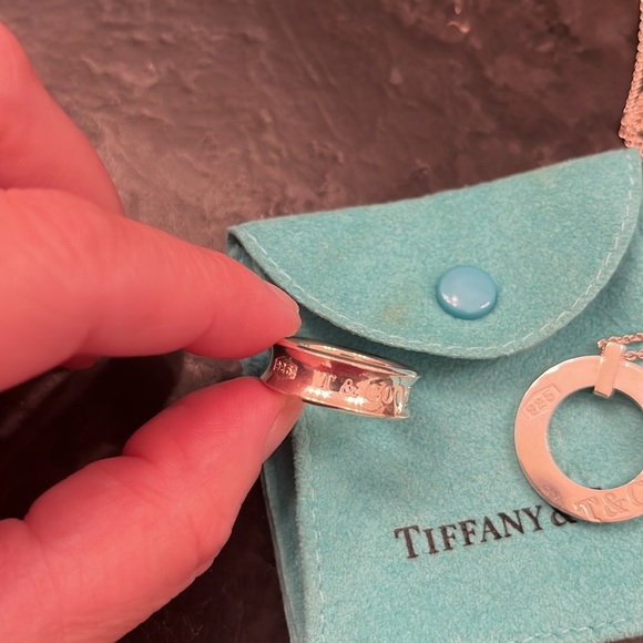 SET! EUC Tiffany & Co 1837 bundle.   Medium hoop earrings. - Picture 3 of 5